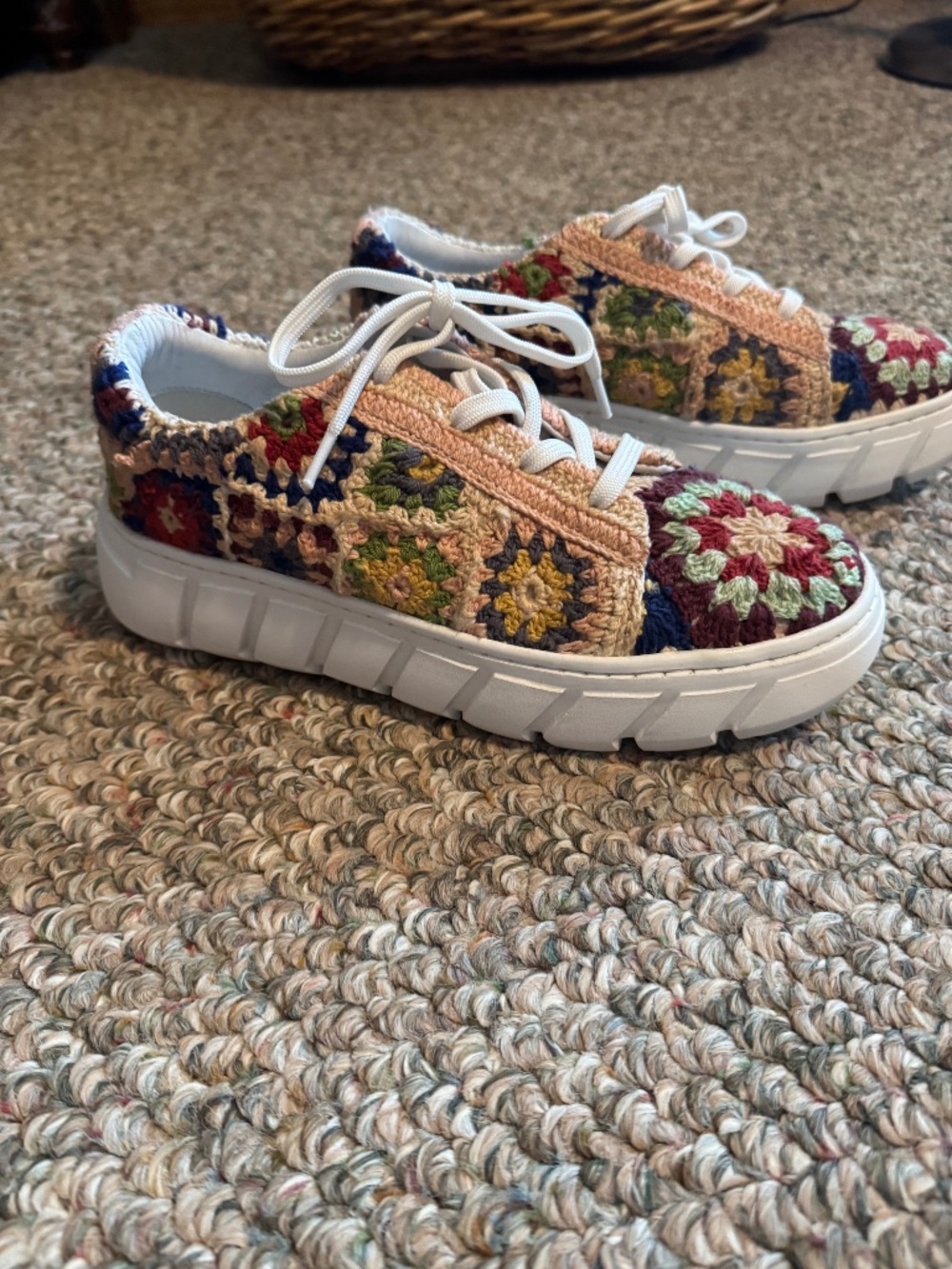 NEW Free People Crochet Catch Me If You Can Sneakers Size 37
